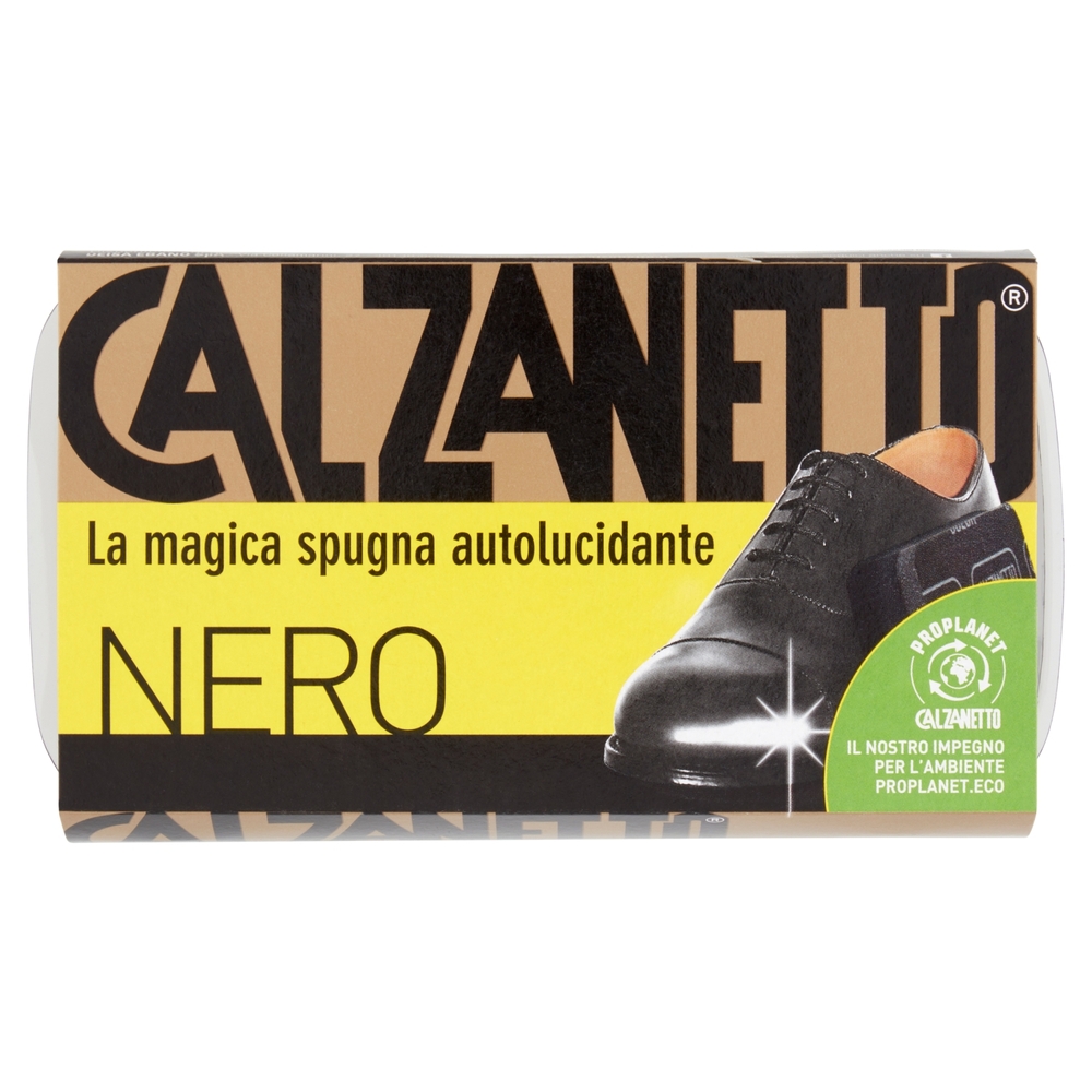 Calzanetto la magica spugna autolucidante Nero